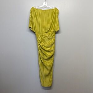 MABLE Women's Pleated Maxi Dress in Green